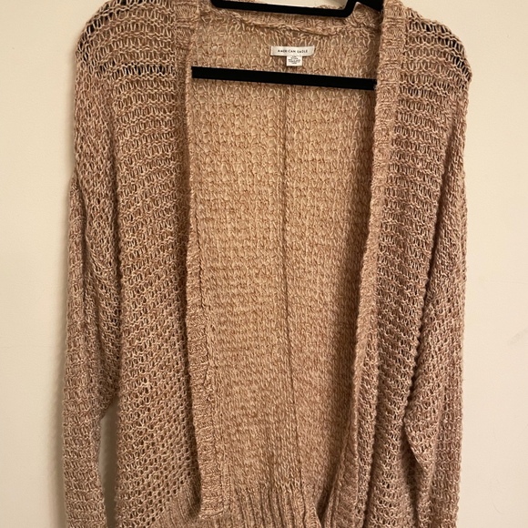 American Eagle Size L/XL Tan Cardigan - Picture 1 of 4